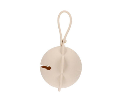 Ivory Flower Silicone Pacifier Clip