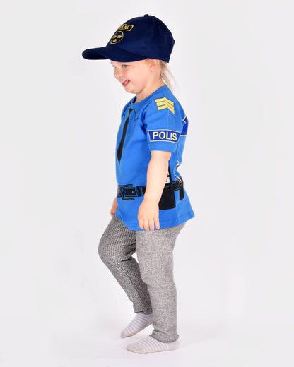 T-Shirt Polizei aus Bio-Baumwolle 98-104 cm 2-4 Jahre