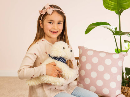 Sitzendes Labradoodle-Plüschtier