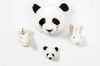 Mini Wall Decor Plush Animal Heads: Set