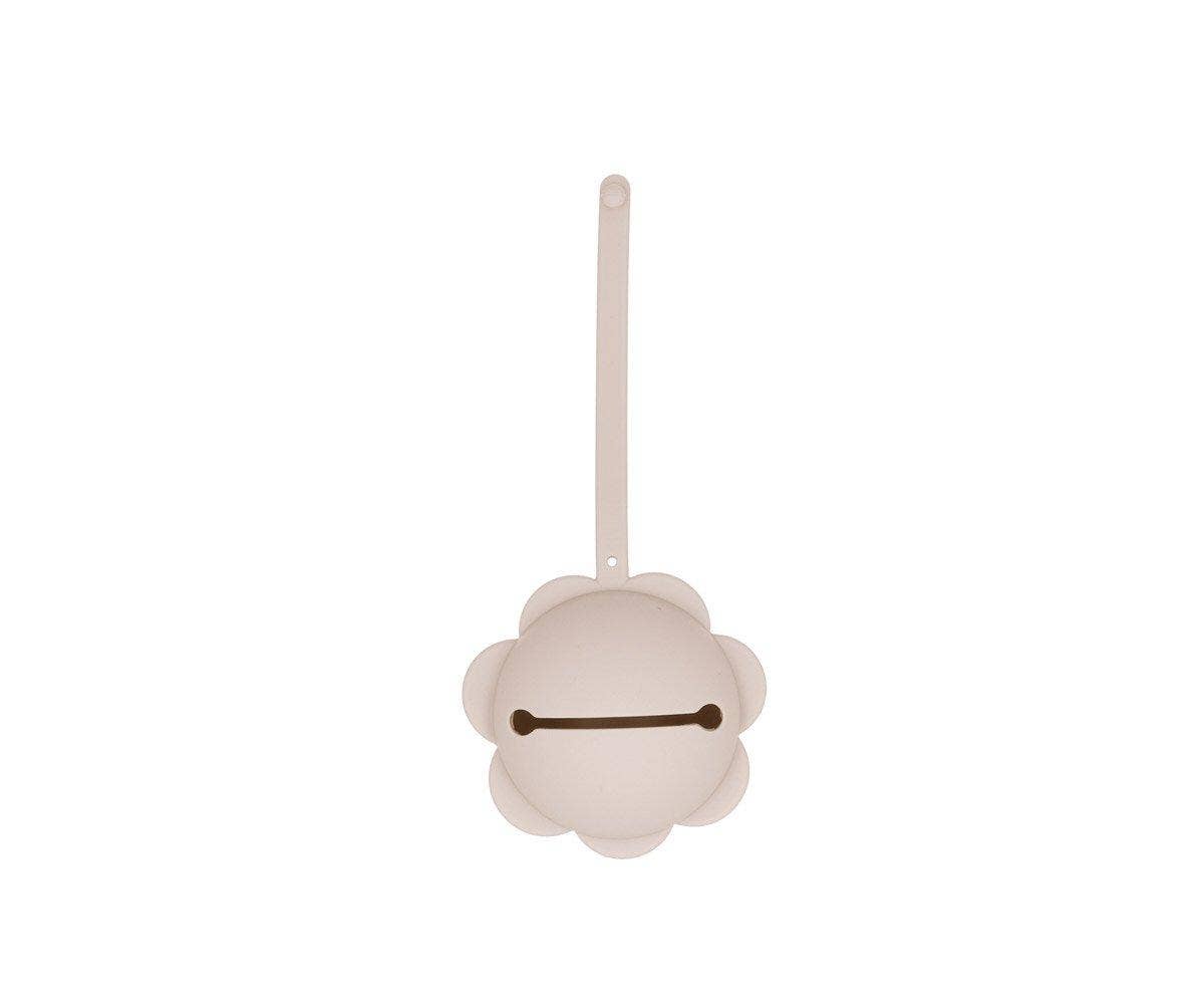 Ivory Flower Silicone Pacifier Clip