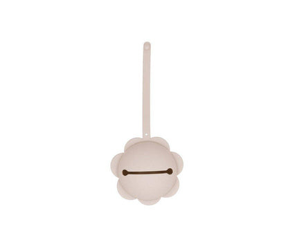 Ivory Flower Silicone Pacifier Clip