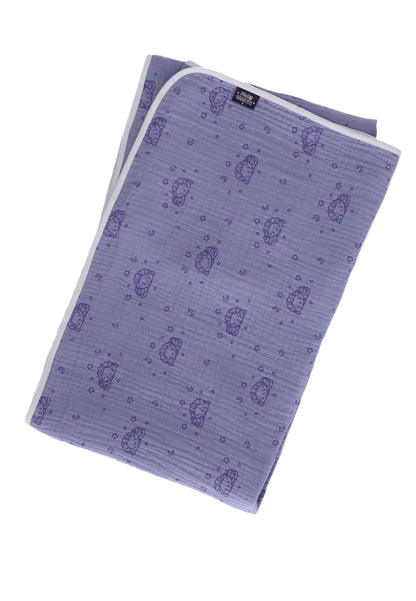Couverture bébé Mouton endormi en mousseline - 120 x 120 cm