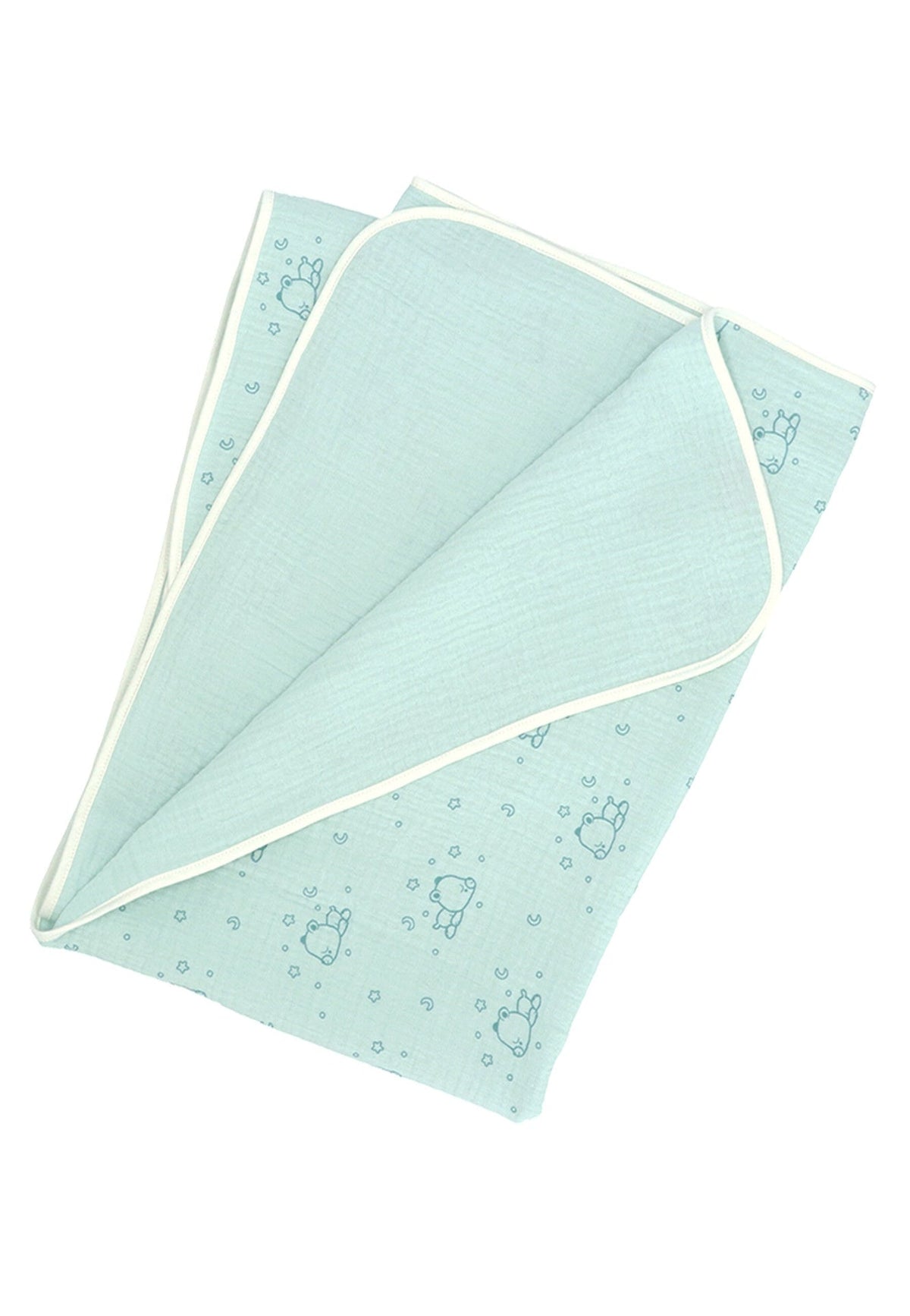 Couverture bébé Ourson en mousseline - 120 x 120 cm – vue 3