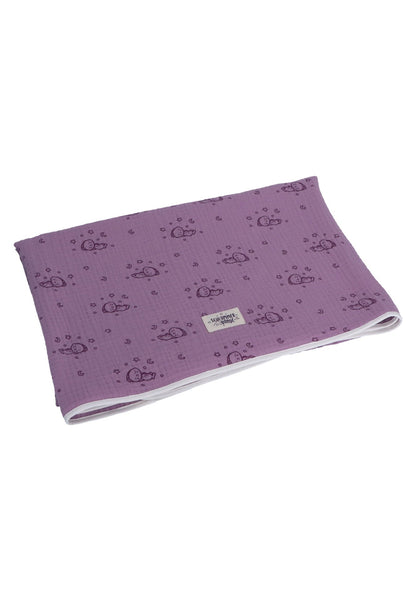 Couverture bébé Lapin endormi en mousseline - 120 x 120 cm – vue 4