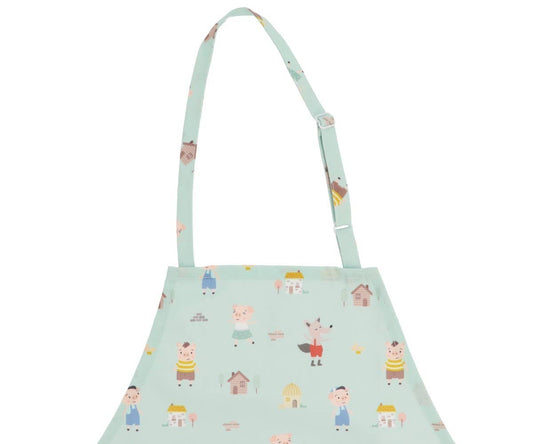 Three Little Pigs apron and pot holder set