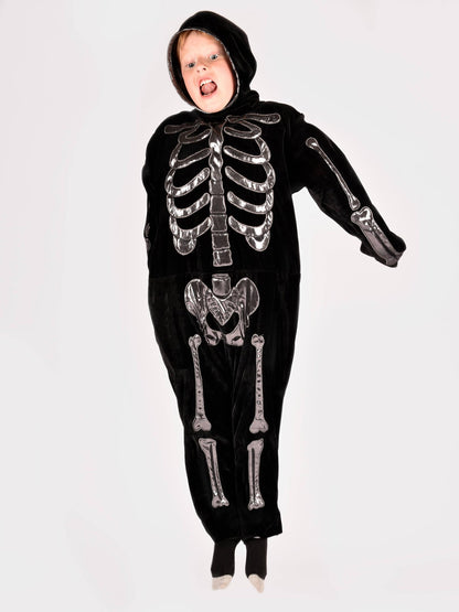 Deluxe Skeleton Costume 110 cm for children aged 4-5 years