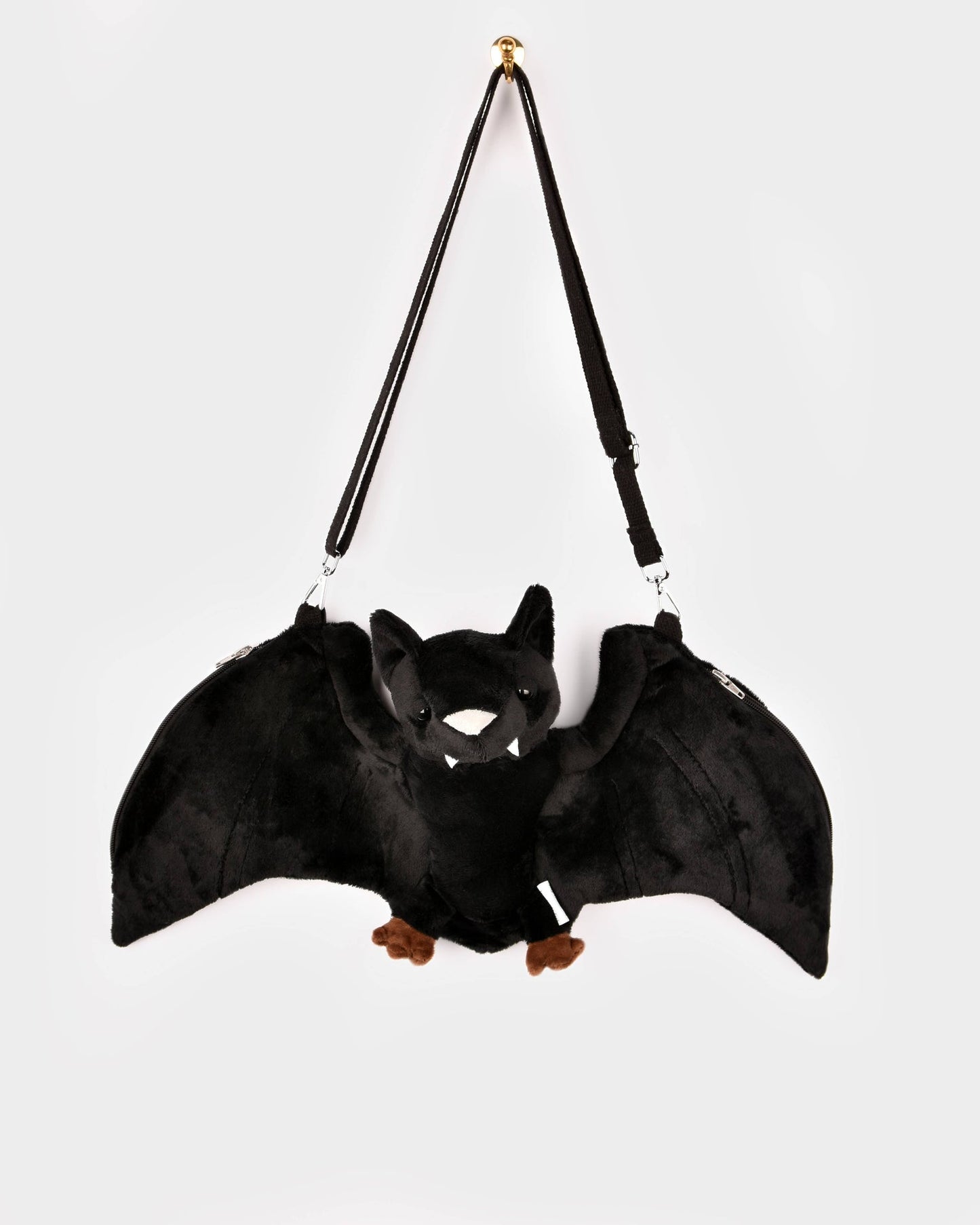 Fledermaustasche mit 2 Fächern und verstellbarem Schultergurt 50 cm