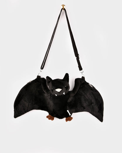 Fledermaustasche mit 2 Fächern und verstellbarem Schultergurt 50 cm