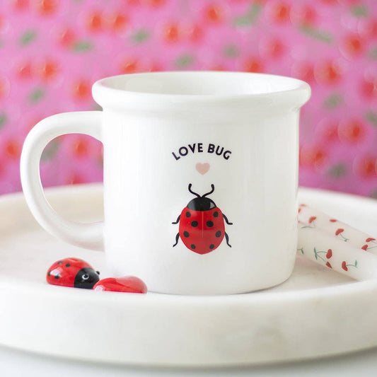 Love Bug Mug with 3D Ladybug