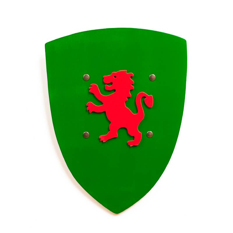 Kamelot Schild Grün mit Löwe S