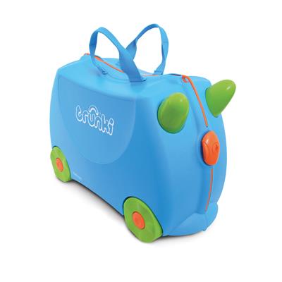 Trunki Ride-on: BLEU Terrance 46x30x21cm, emballage polyglotte, empilable, emballé à l'unité dans une boite VPC, 3+