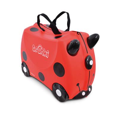 Trunki Ride-on: COCCINELLE Harley 46x30x21cm, emballage polyglotte, empilable, emballé à l'unité dans une boite VPC, 3+