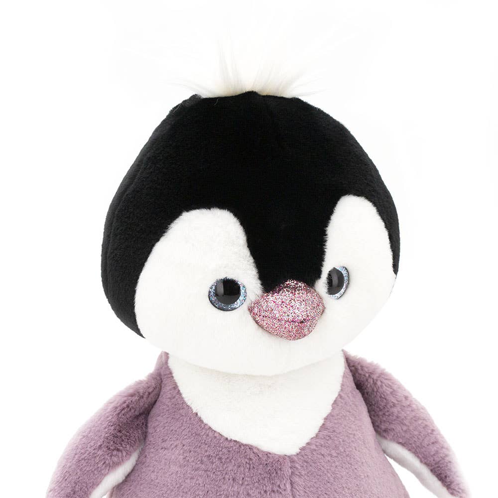 Flauschiges Pinguin-Plüschtier, lila, 35 cm, ab 0 Jahren