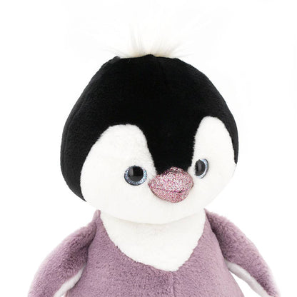 Flauschiges Pinguin-Plüschtier, lila, 35 cm, ab 0 Jahren