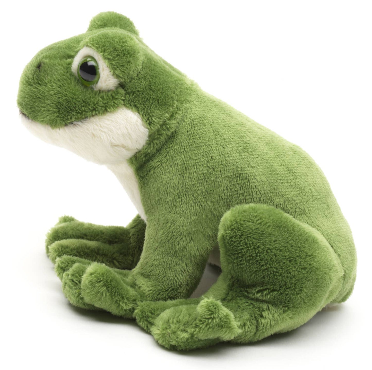 Peluche grenouille verte - Avec voix - 13 cm (longueur) Uni Toys