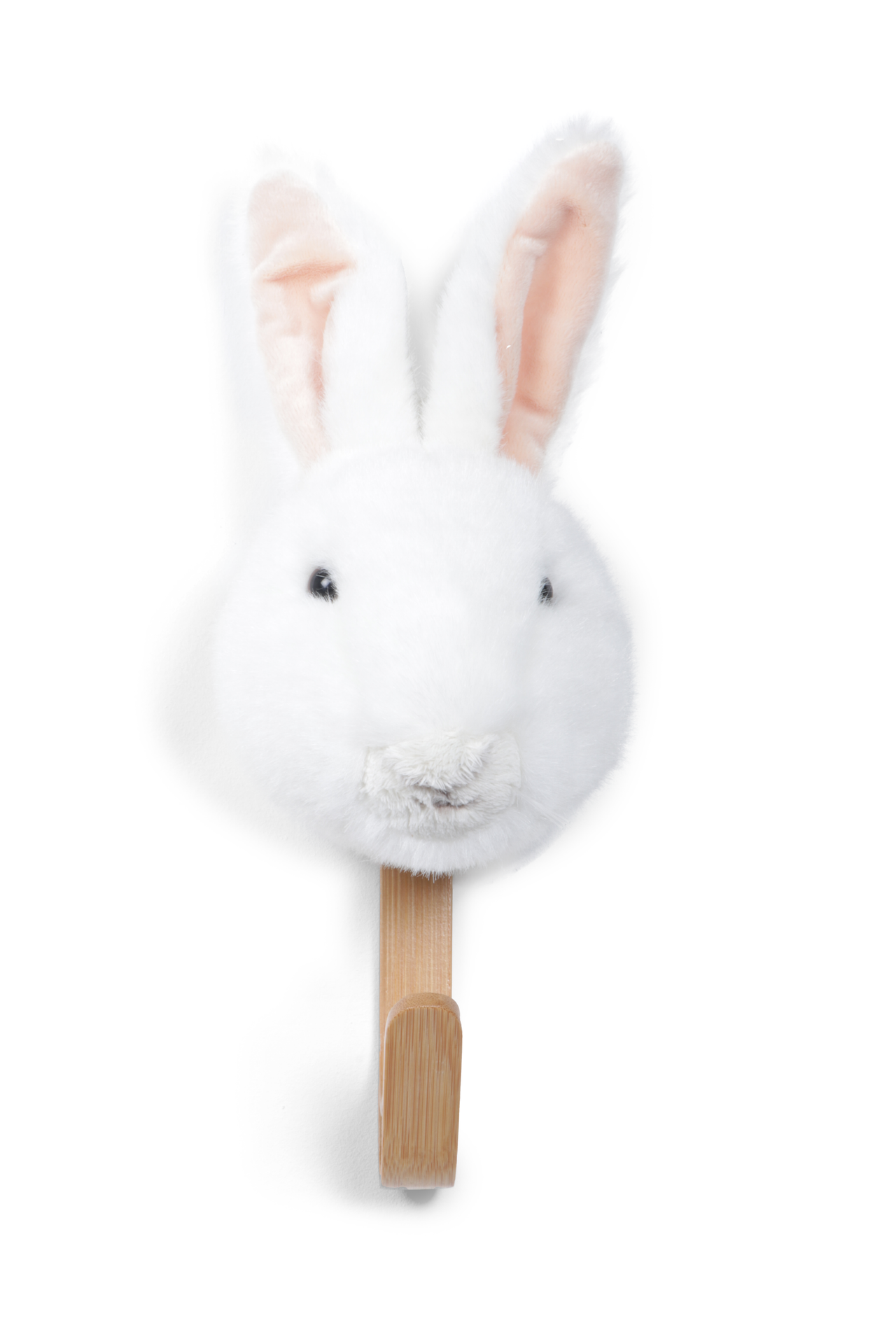 White Bunny Plush Coat Rack