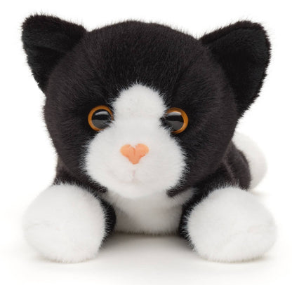 Chat (noir et blanc), allongé - 20 cm (longueur) Uni Toys