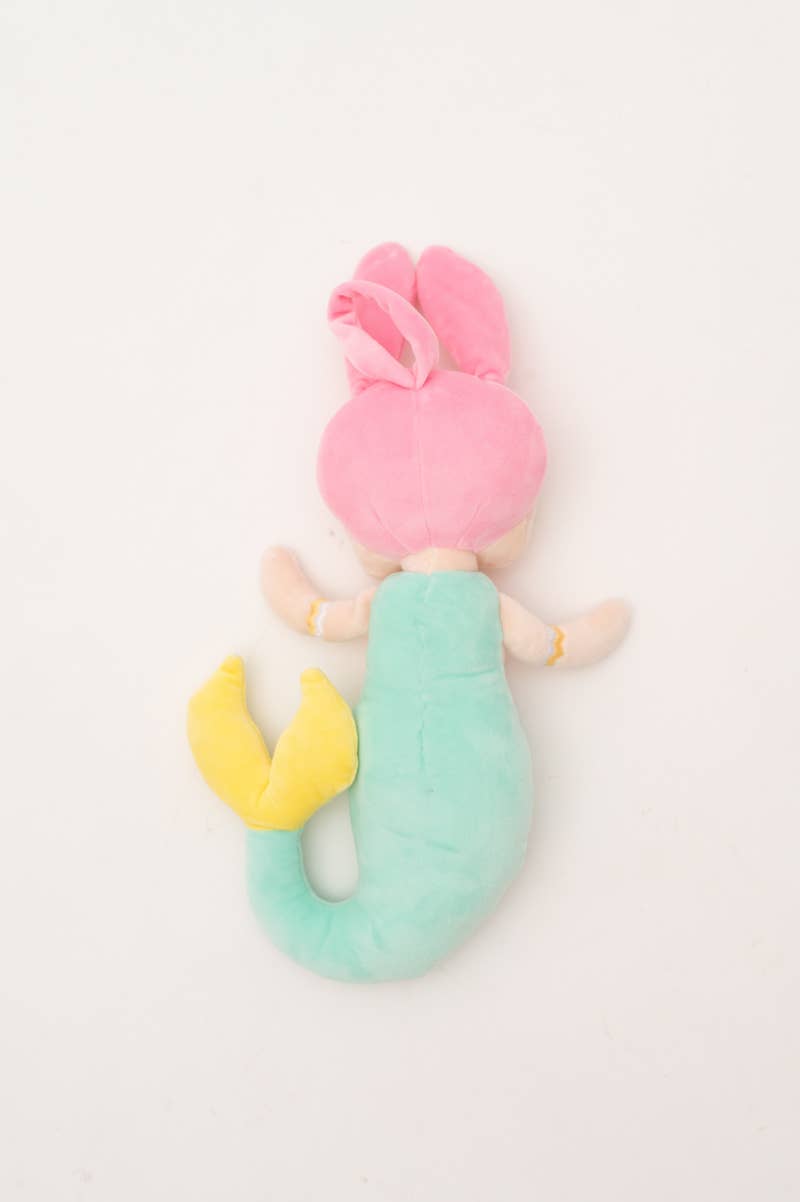 Lisa, die Meerjungfrau, Stoffpuppe – Türkis und Rosa