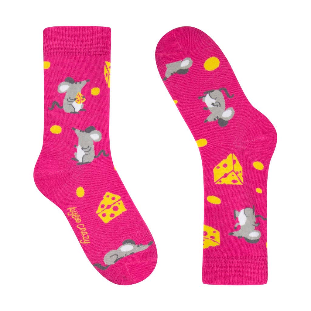 Kindersocken Mäuse und Käse