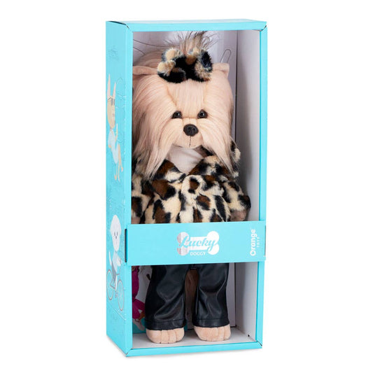 Plüsch-Glückshund, Glücksjojo: Urbaner Stil, 38 cm