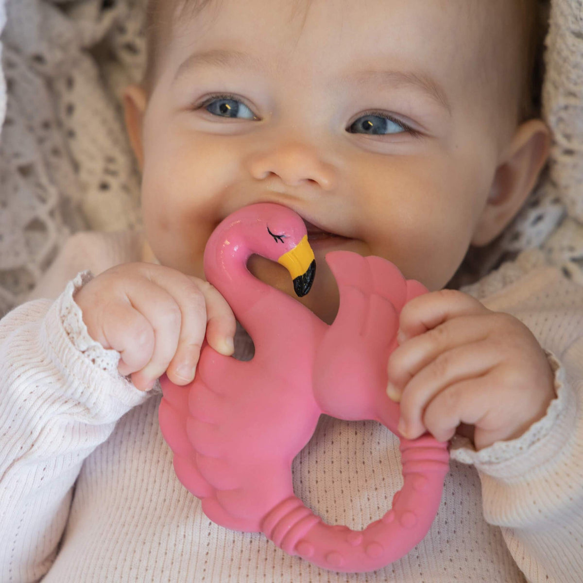 Anneau de dentition Flamant rose - Natruba