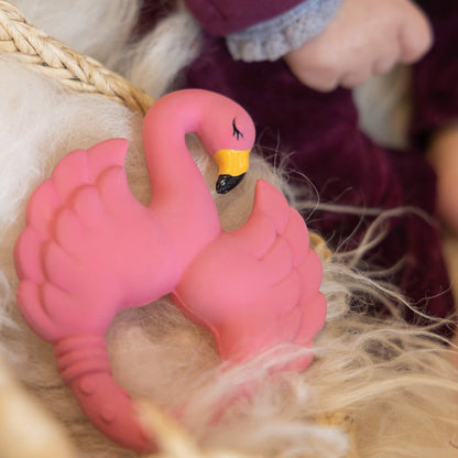 Anneau de Dentition Flamant Rose