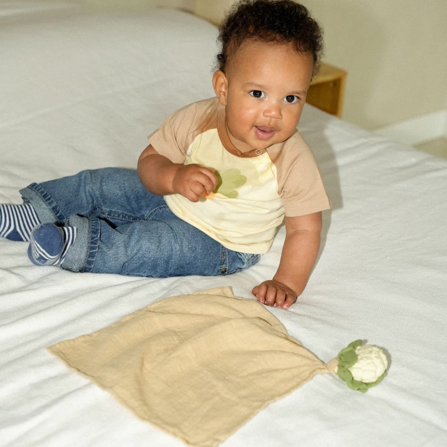 Chloe le Chou-fleur – Grand doudou bébé – vue produit 3