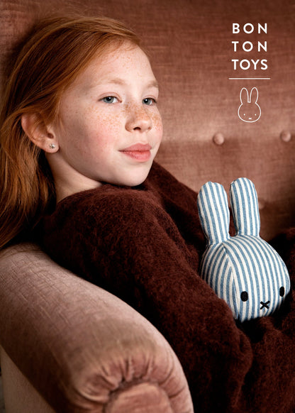 Miffy Denim Stripe Bunny Plüschtier