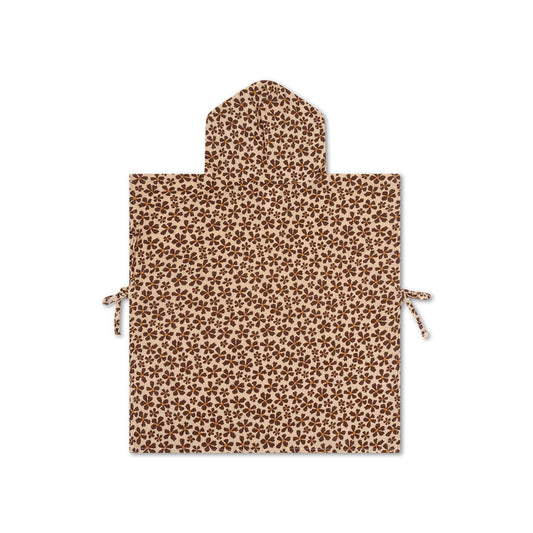 Strandponcho - Braun - Wildblume - 50 x 50 cm
