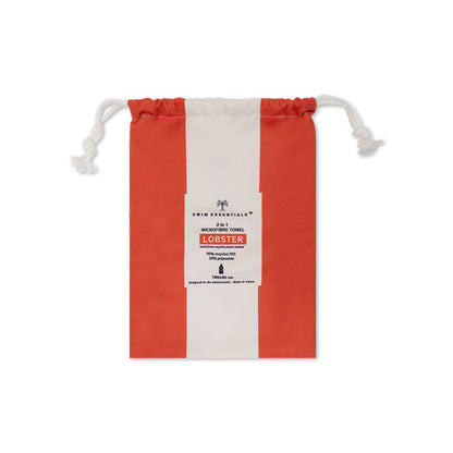 Microfiber Beach Towel - Red - Lobster - 140 cm