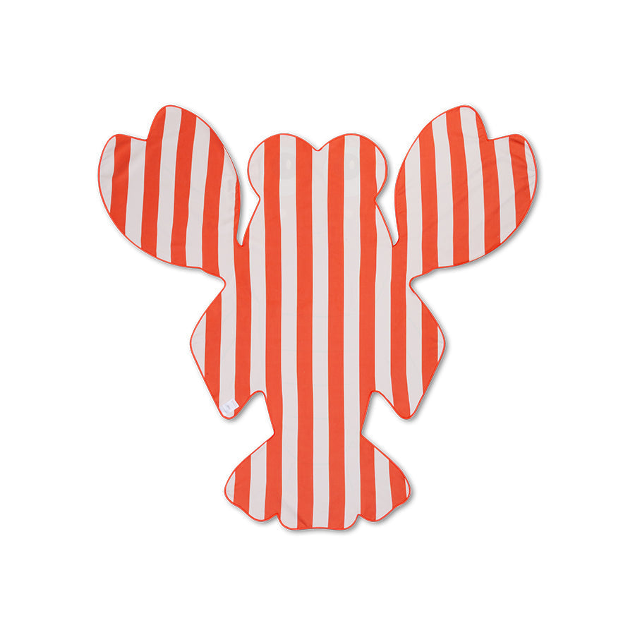 Microfiber Beach Towel - Red - Lobster - 140 cm