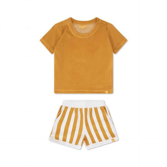 Badebekleidung Jungen - Frottee - Gelb/Weiß - Flow