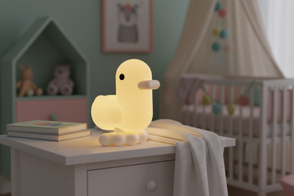 Pastellgelbes Enten-Nachtlicht