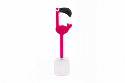 Brosse WC Flamant Rose