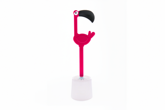 Brosse WC Flamant Rose
