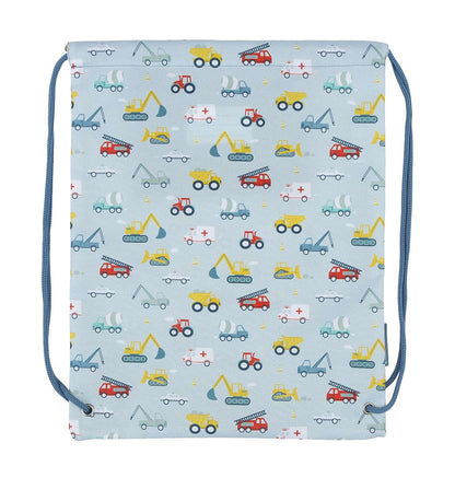 Sac à cordons enfant - Véhicules – vue 4 – A Little Lovely Company