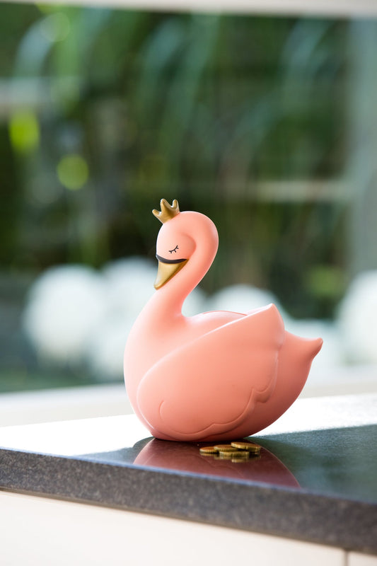 White lady piggy bank