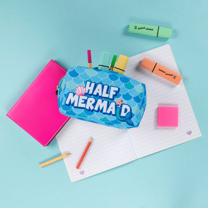 Half & Half Trousse scolaire ou de maquillage