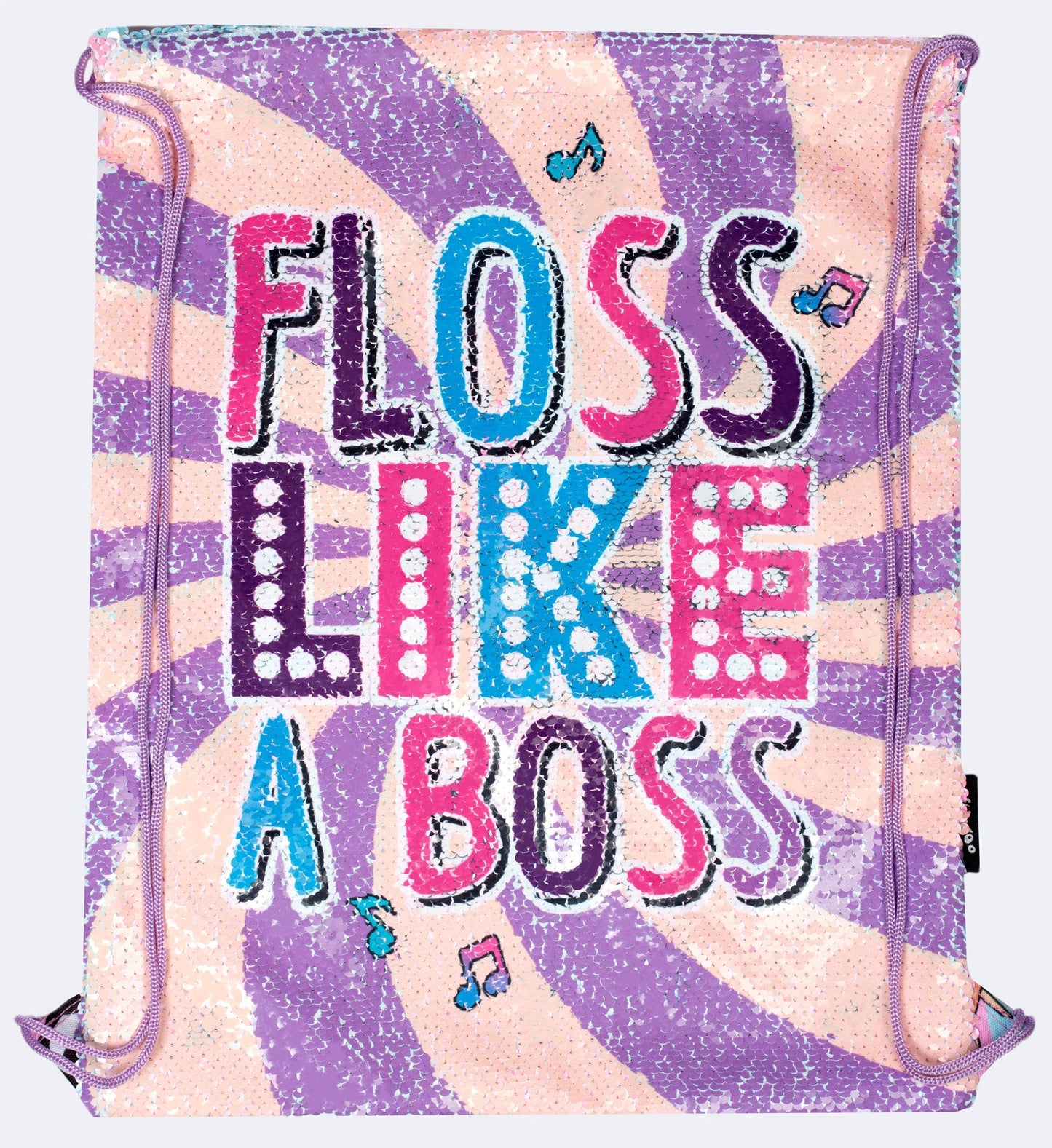 À sequins Drawstring Sac à dos – Floss Like a Boss