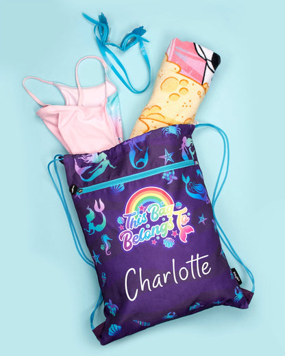 Sac à cordon- violet sirènes