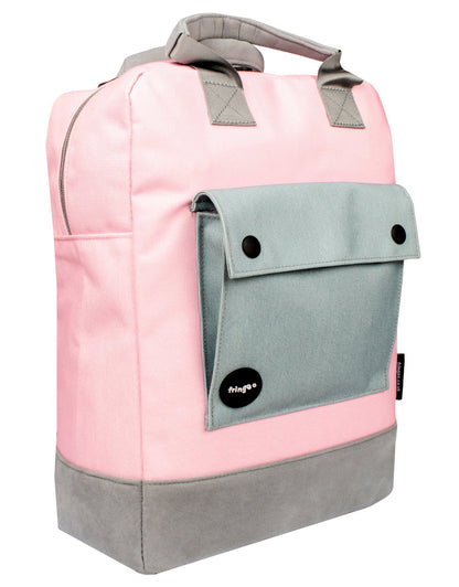 Sac à dos ado rose / gris
