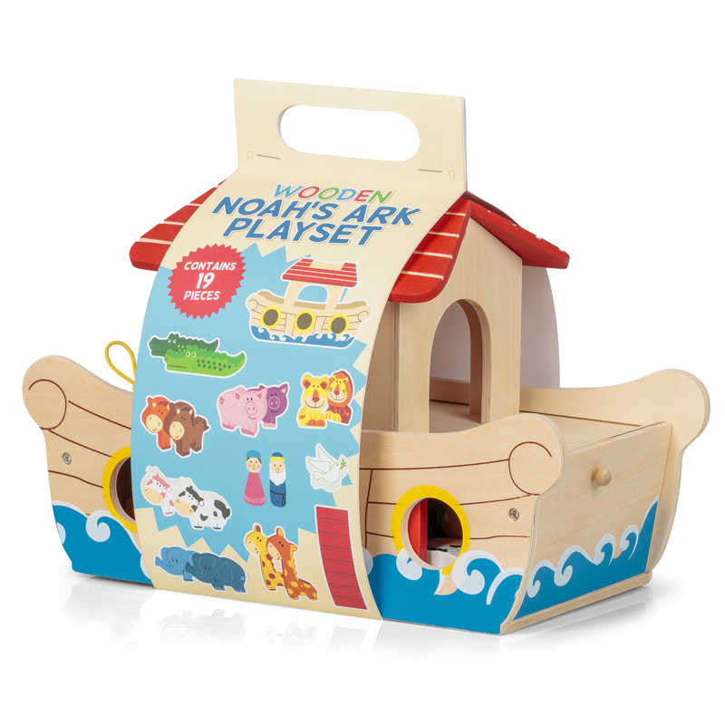 Wooden Noah's Ark Playset