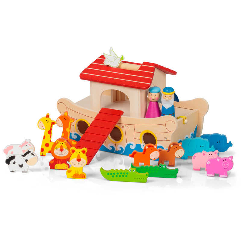 Wooden Noah's Ark Playset