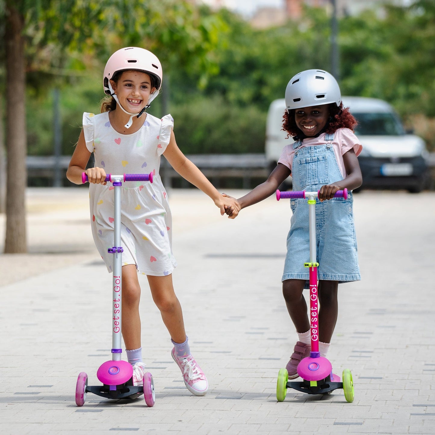 Trunki 3-Wheel Foldable Scooter - Large 4-7 Years (Pink)