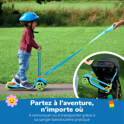 Trunki Klappbarer 3-Rad-Roller – Klein 2–5 Jahre (Blau)
