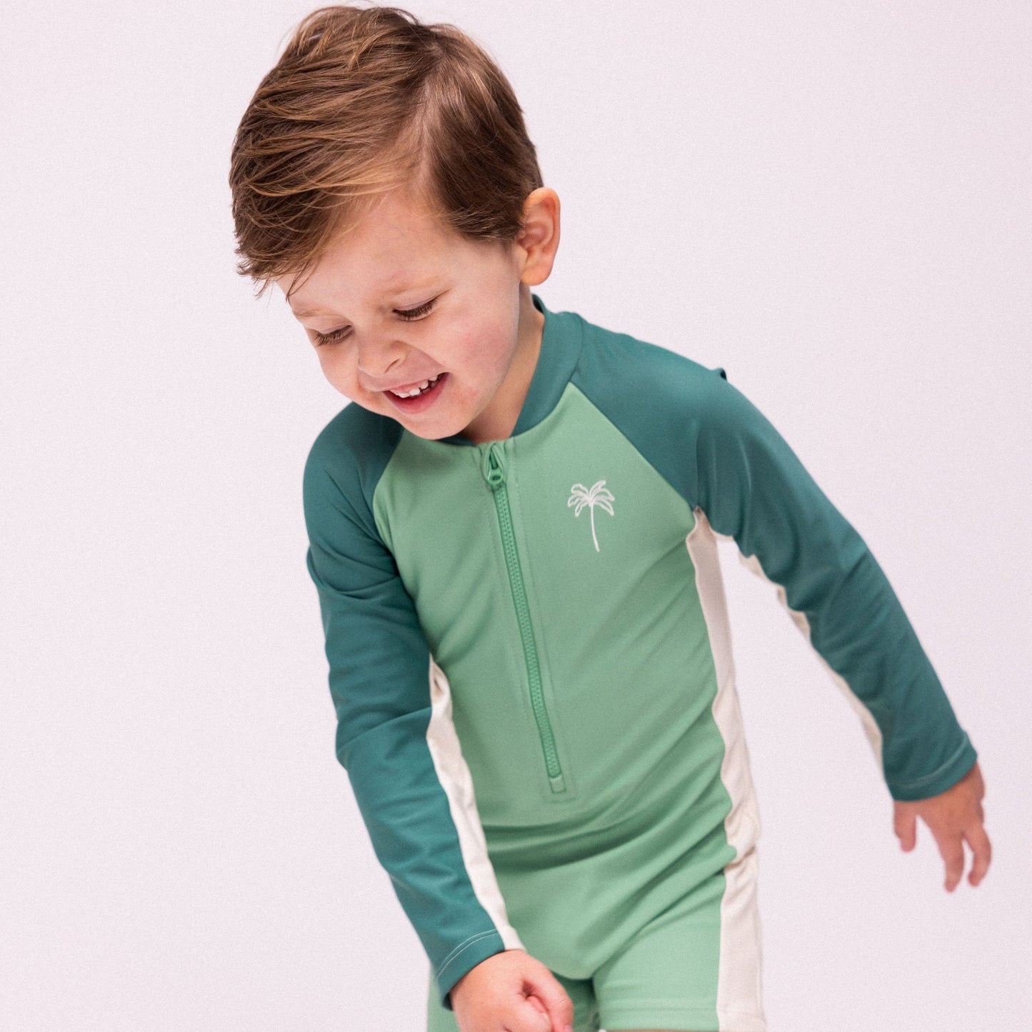 UV-Badeanzug für Jungen – Grün – Feeling Beachy