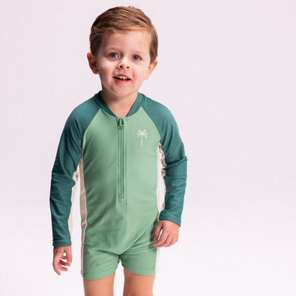 UV-Badeanzug für Jungen – Grün – Feeling Beachy