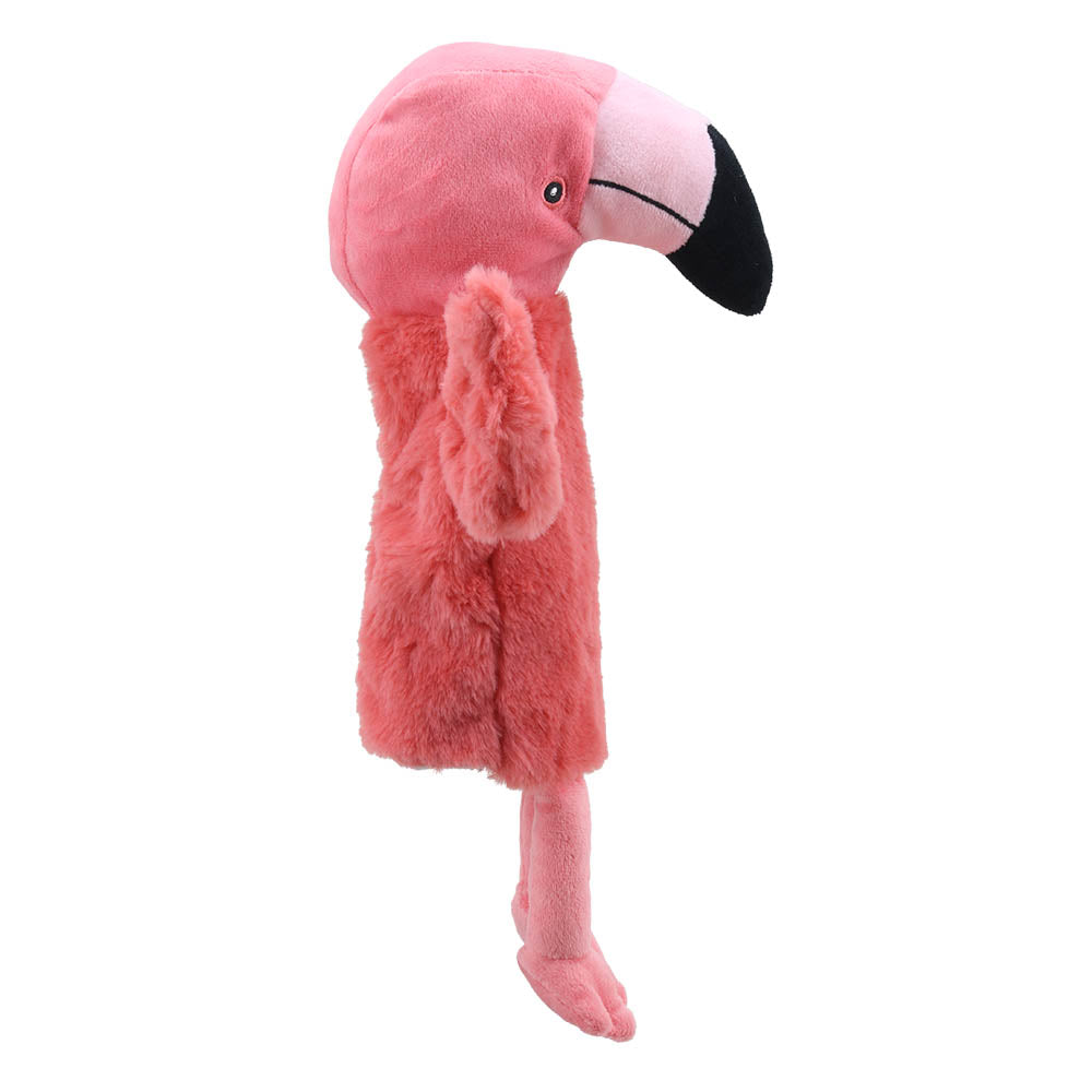 Pink Flamingo Plush – ECO Buddies Puppet – Animals