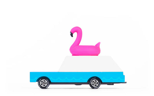 Candycar World Holzauto – Rosa Flamingo